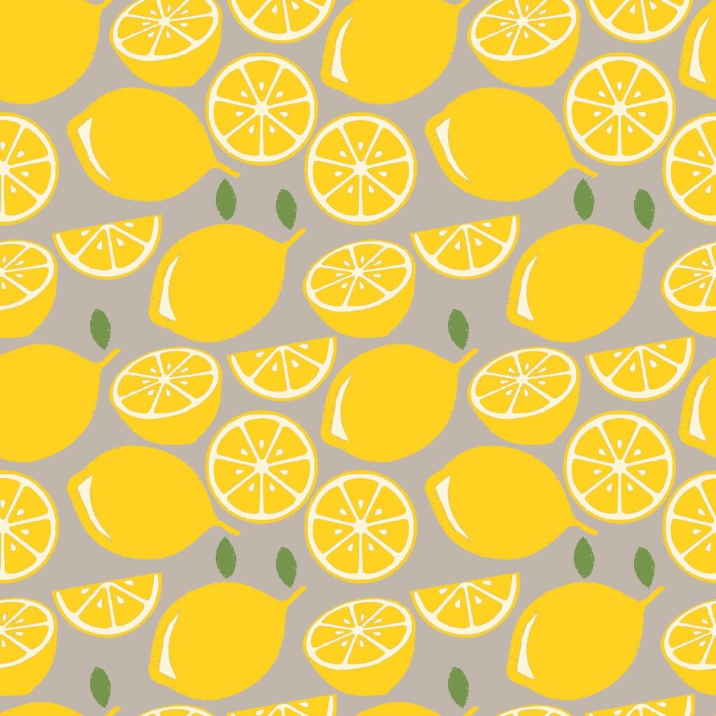 Carta da parati al limone