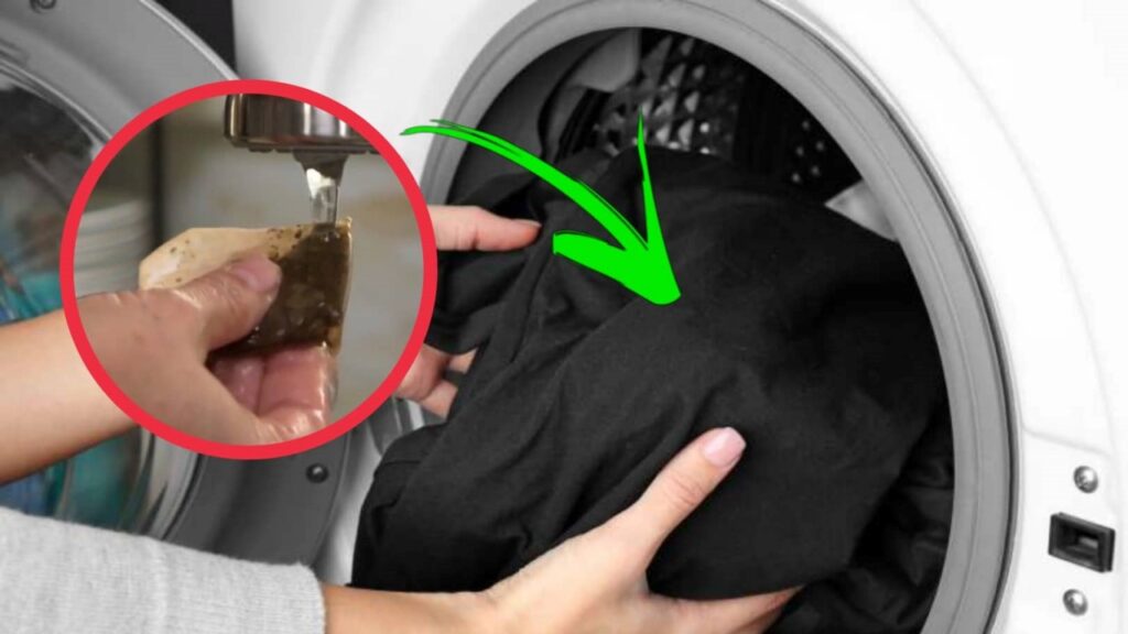 trucco capi neri in lavatrice