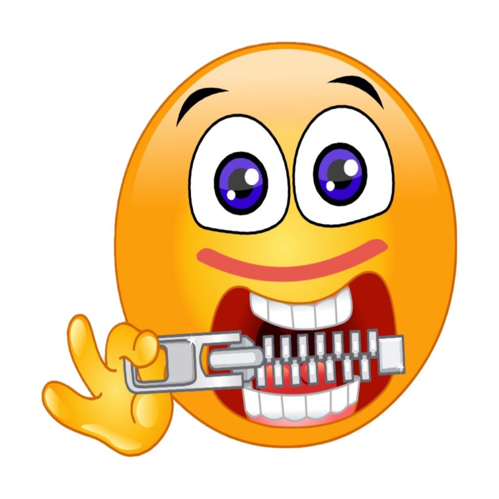 Emoji con cerniera lampo