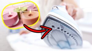 Come pulire il ferro da stiro con una candela