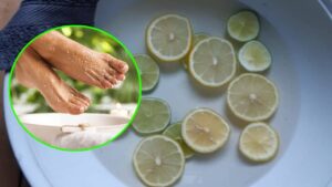 Piedi stanchi? Facciamo il pediluvio con acqua e limone