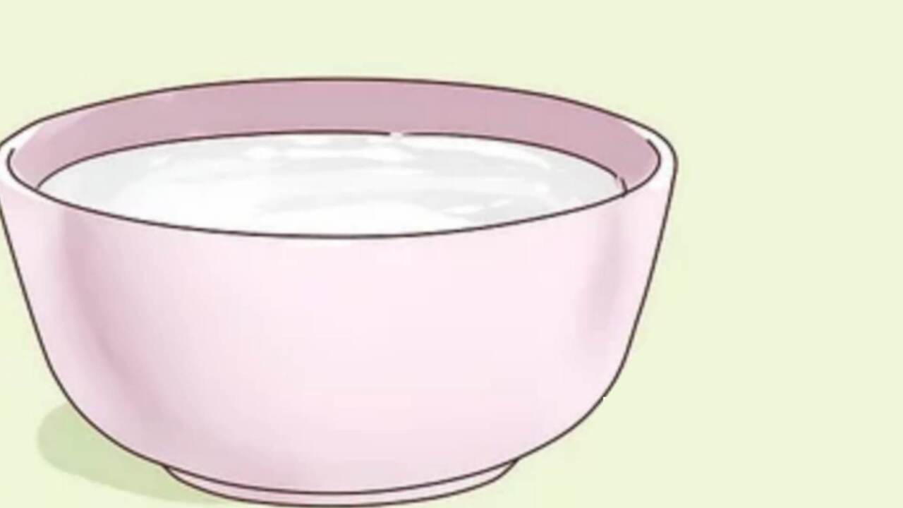 ciotola con bicarbonato