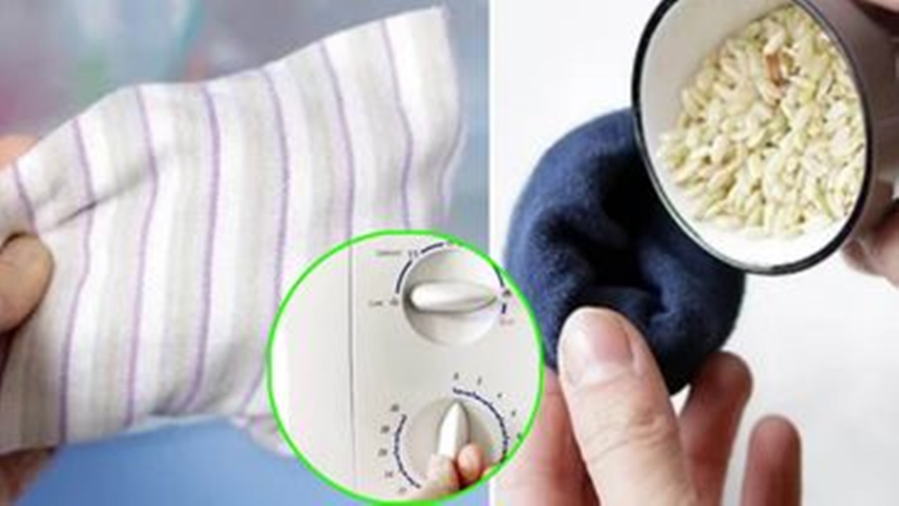 borsa calda con il riso