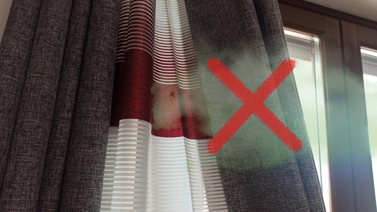 cattivo odore sulle tende