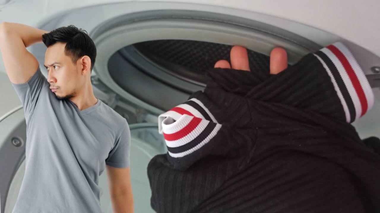 Togliere puzza di sudore