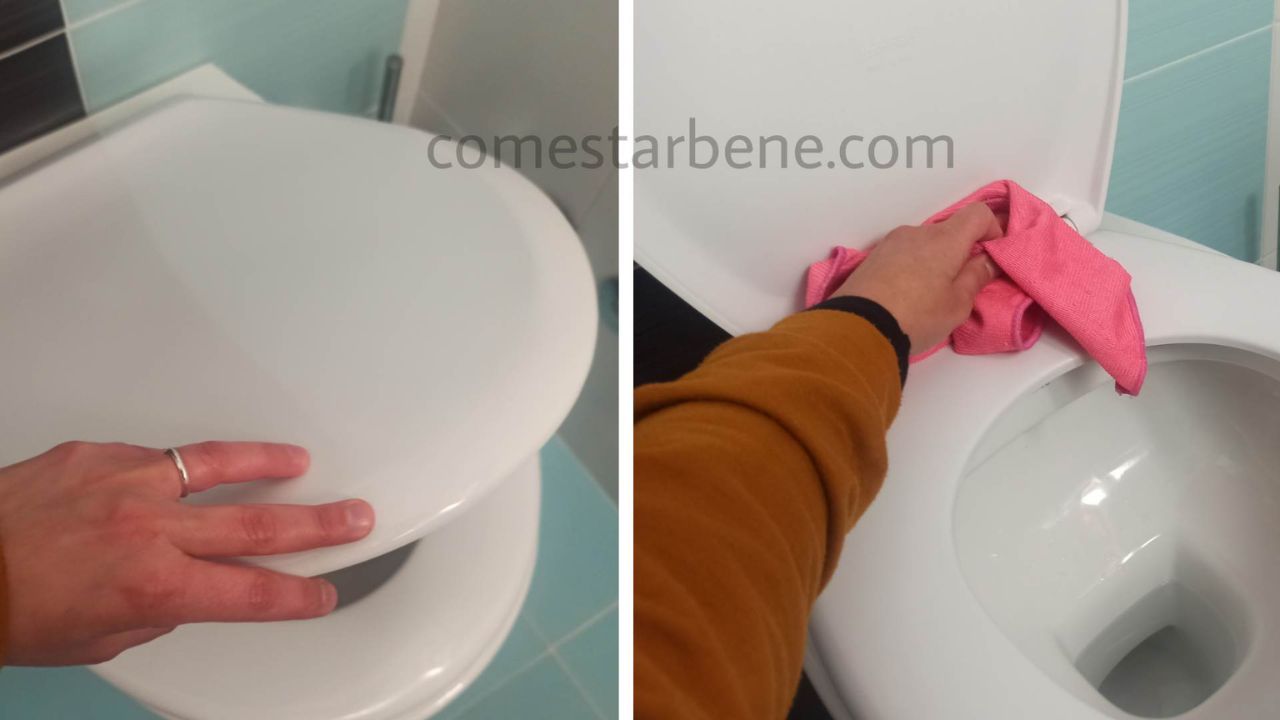 Pulizia sanitari bagno