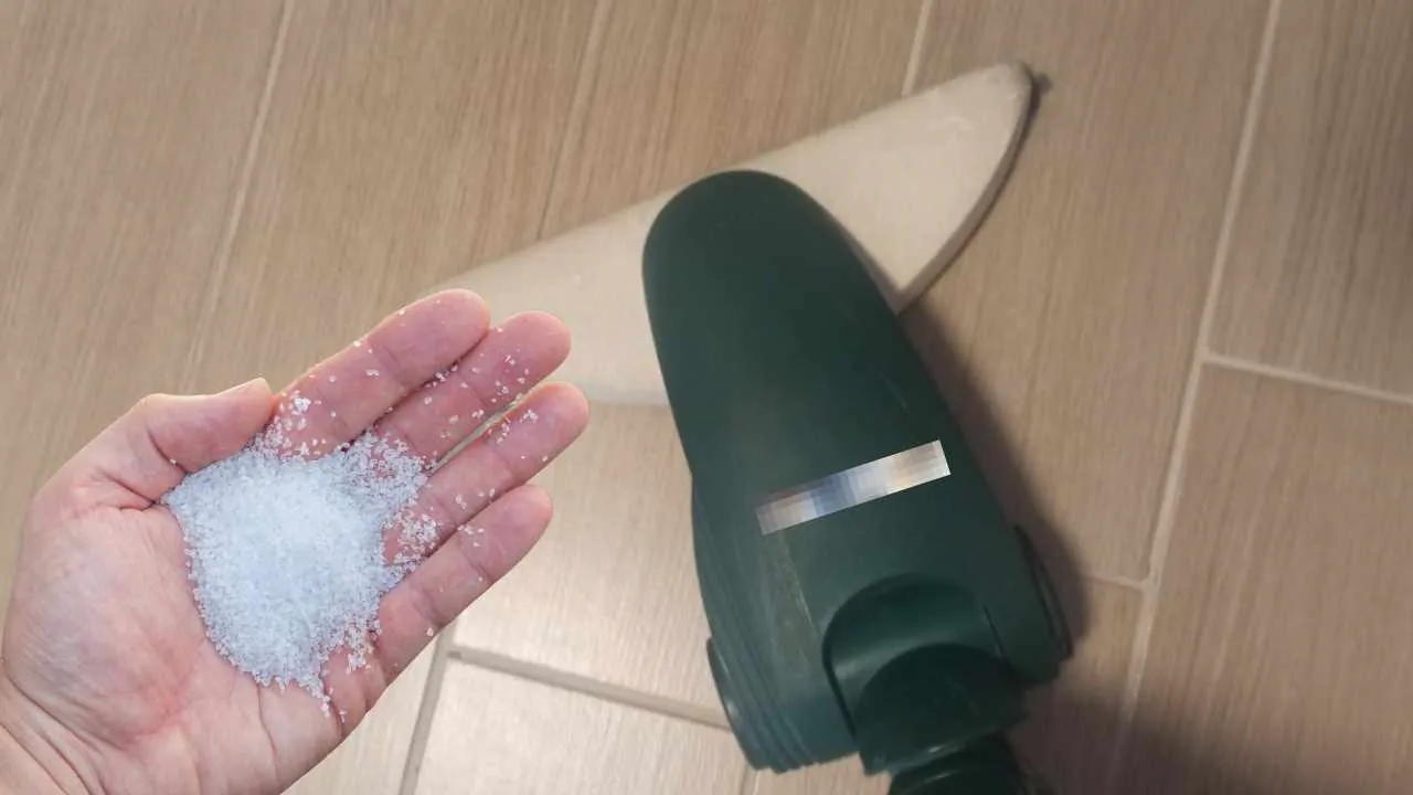 aspirapolvere sale trucco