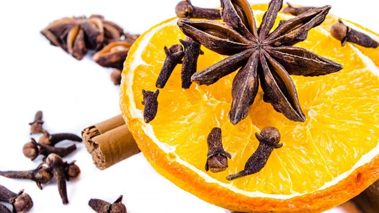 cannella, anice e chiodi di garofano