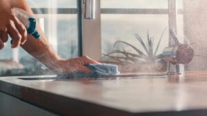 In questo modo rimuovi le macchie di unto e sporco sul tuo piano di lavoro in pochissimo tempo