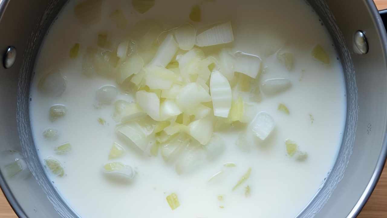 bollire cipolla nel latte