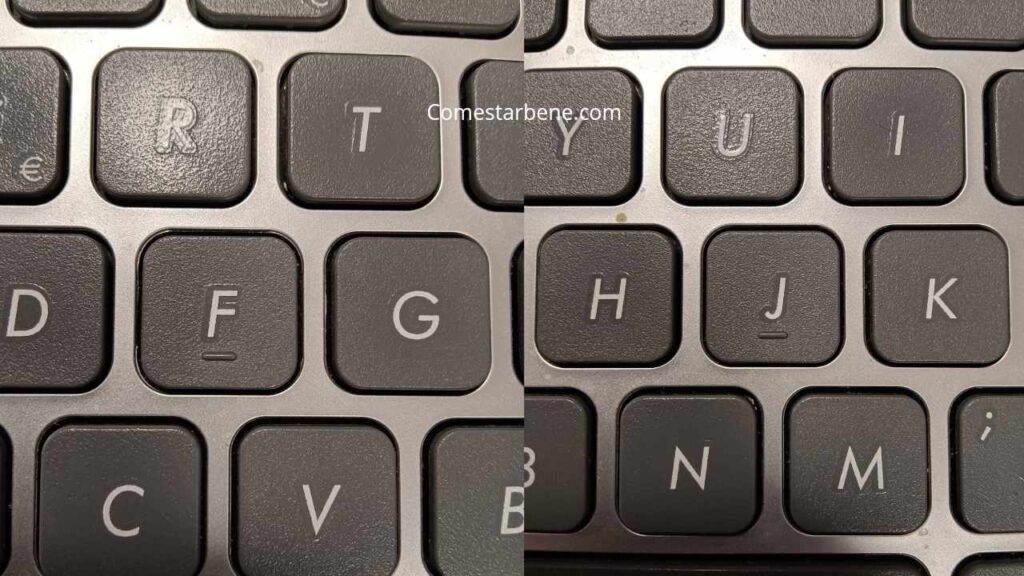 tastiera funzione tasti f e j