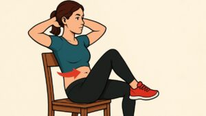 6 semplici modi per sbarazzarsi del grasso della pancia mentre sei seduta su una sedia