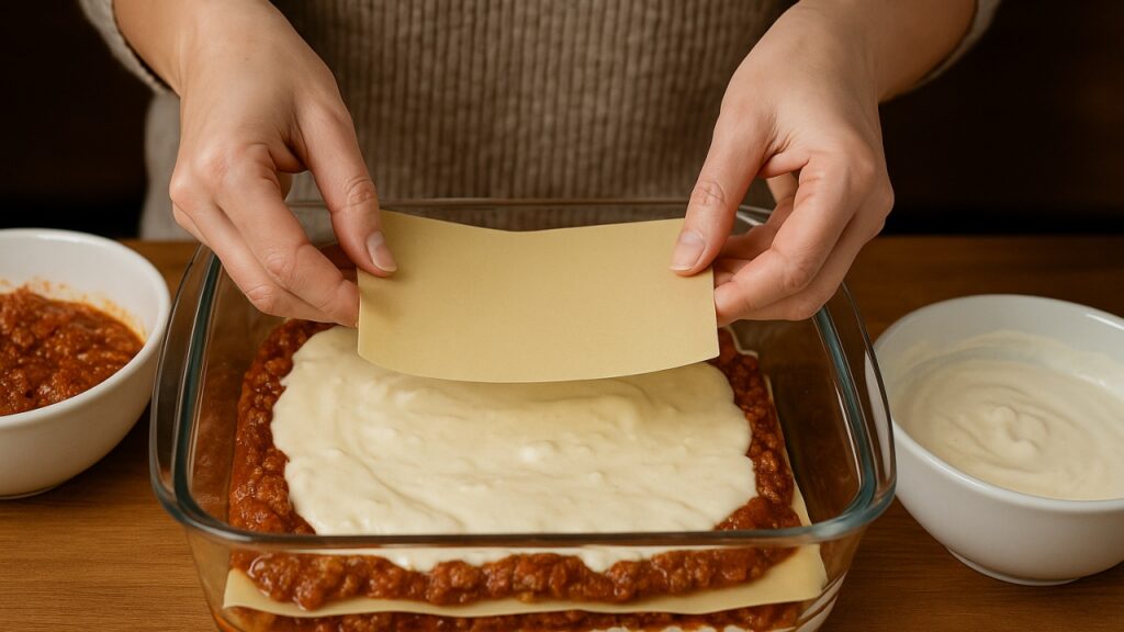 Preparazione lasagne