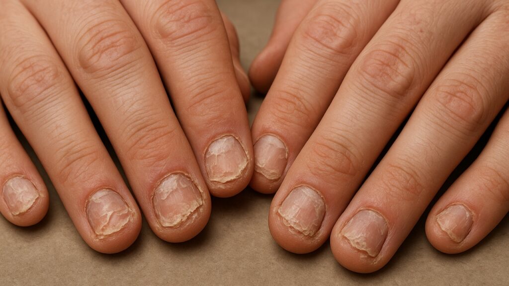 desquamazione delle unghie