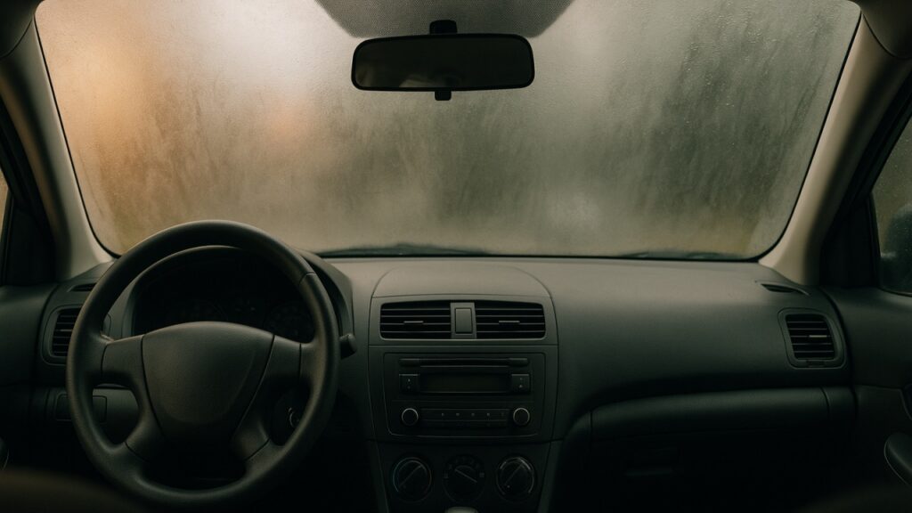 vetro auto appannato