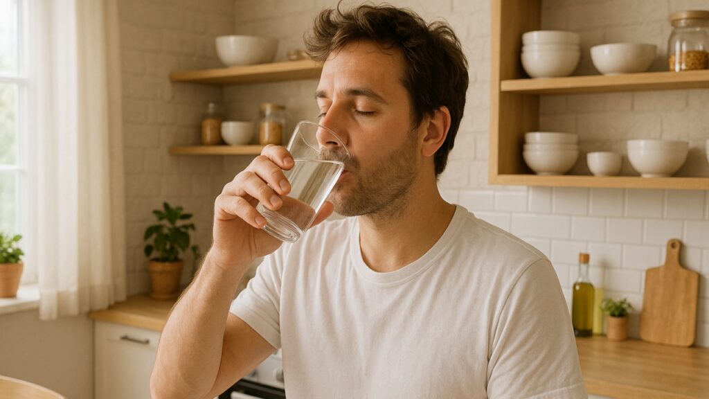 bere acqua al mattino