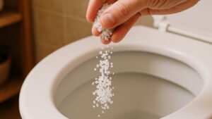 Perché gettarle il sale nel wc? Sembra strano, ma molti lo fanno una volta al mese