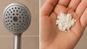 Il trucchetto per pulire i fori del soffione della doccia, il getto tornerà come prima