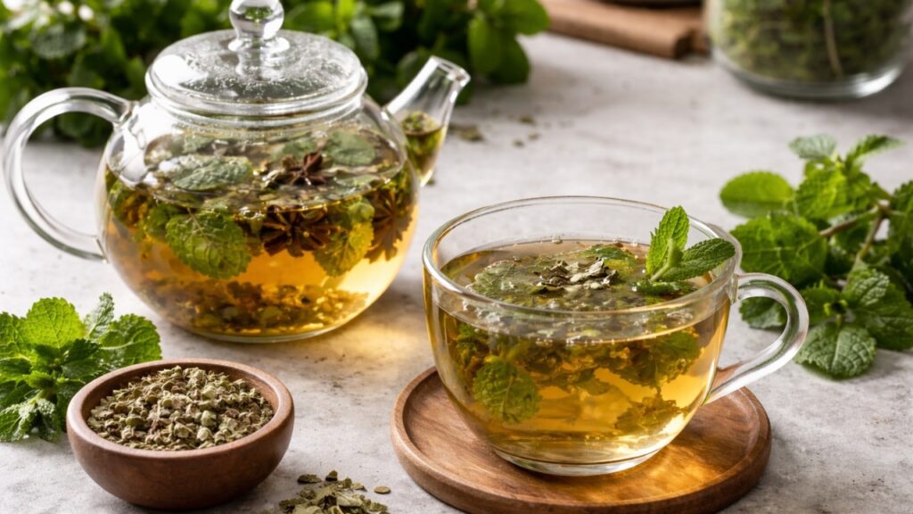 infuso di menta e anice