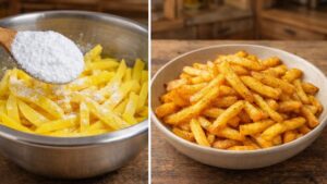 Patatine croccanti, dorate e buonissime grazie ad un solo ingrediente