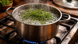 Mia madre faceva sempre bollire il rosmarino in una pentola, da quando le ho chiesto il motivo lo faccio anche io!