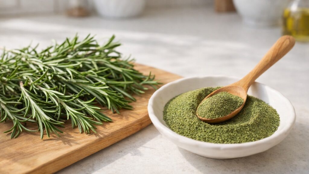 ricetta rosmarino in polvere