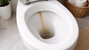 Linea di calcare marrone nel WC: come rimuoverla senza rovinare la porcellana