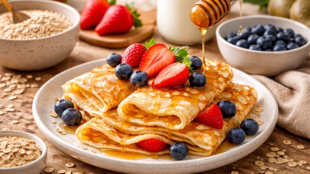 ricetta crepes di avena