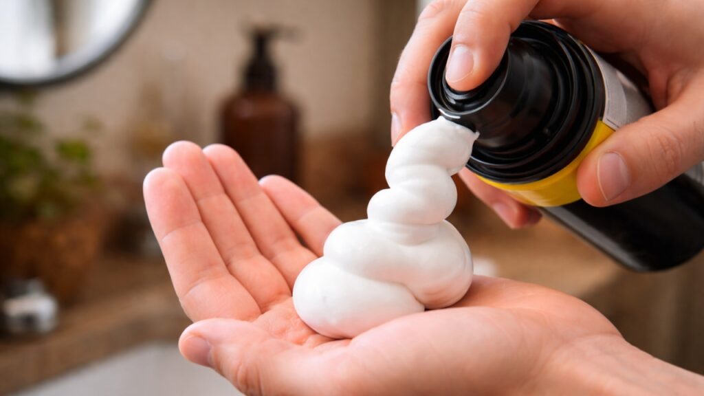 trucchetti con schiuma da barba