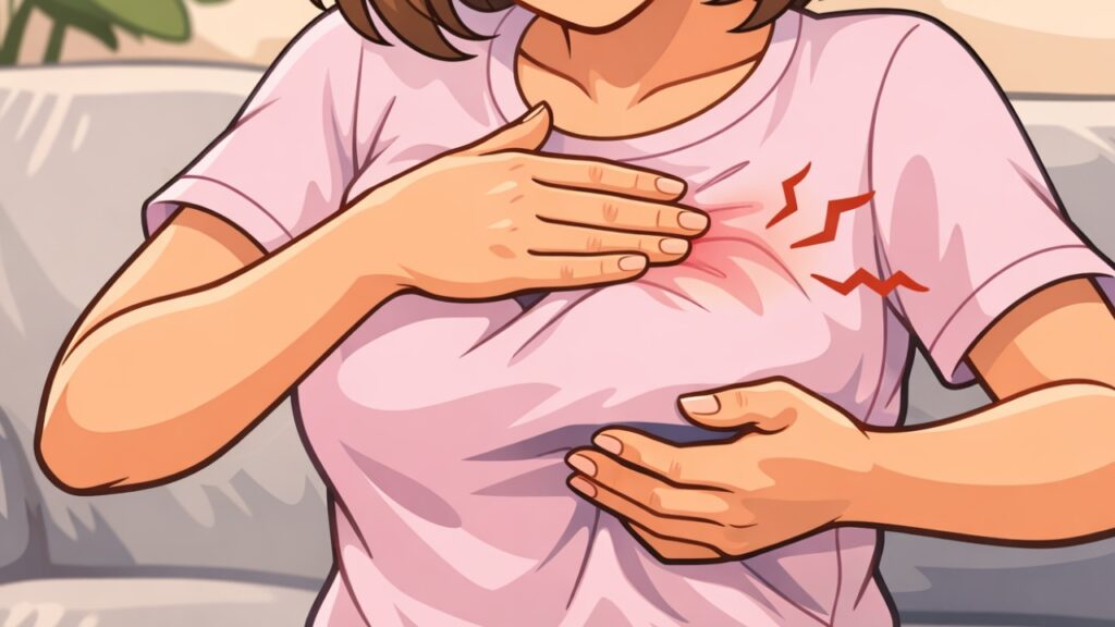 prurito e dolore al seno