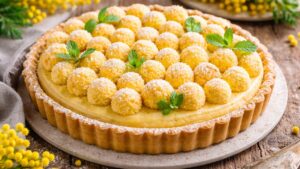 Crostata alla mimosa, friabile ma anche morbida: la buonissima ricetta della nonna
