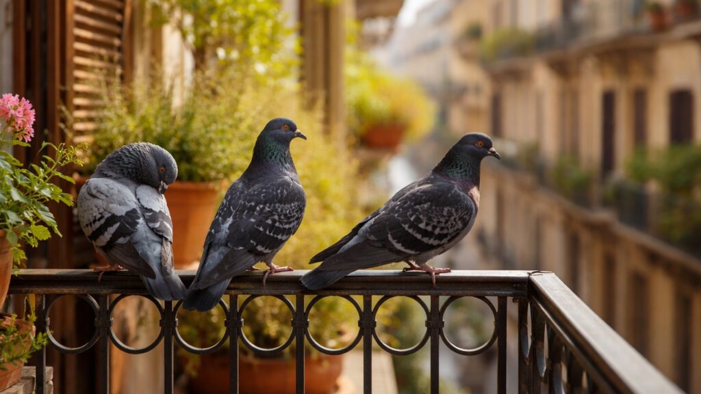 come allontanare i piccioni con le piante